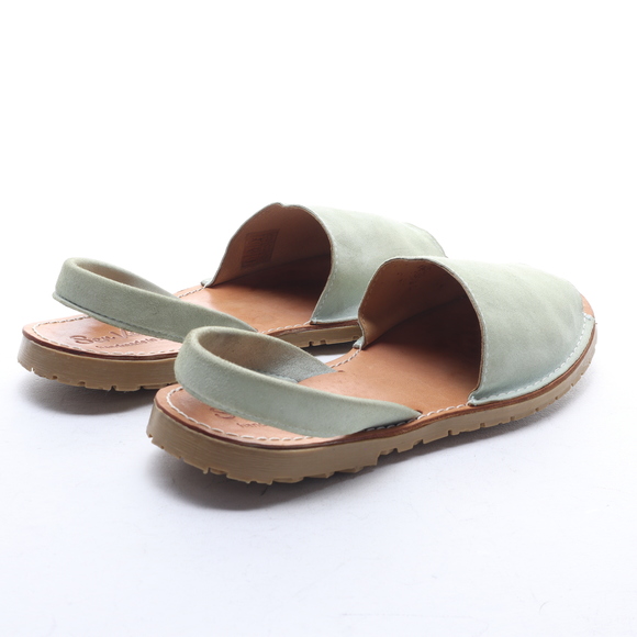 Sen Verde Women Suede Leather Open Toe Sling Back Sandals EU 37 Green - Picture 11 of 16